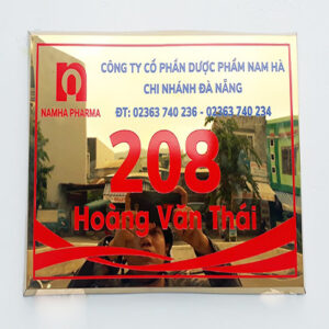 BẢNG INOX VÀNG GƯƠNG