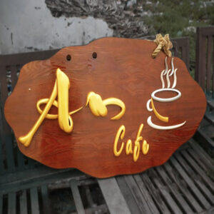 BẢNG GỖ TREO CỔNG