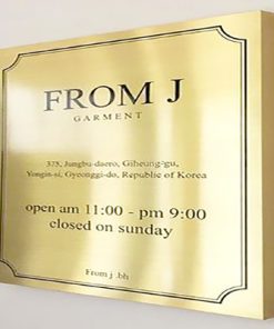 BIỂN INOX VÀNG XƯỚC