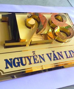 BIỂN SỐ NHÀ INOX